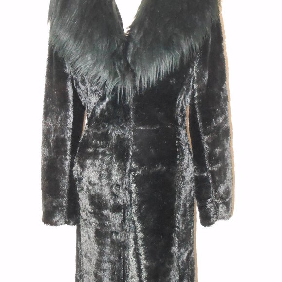 NUCOLLECTION BEAUTIFUL FAUX FUR FULL LENGTH COAT SIZE MEDIUM - Picture 3 of 14